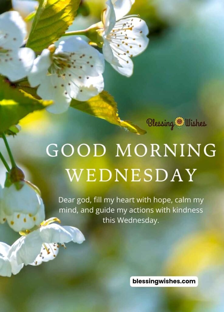 Good Morning Wednesday Blessings