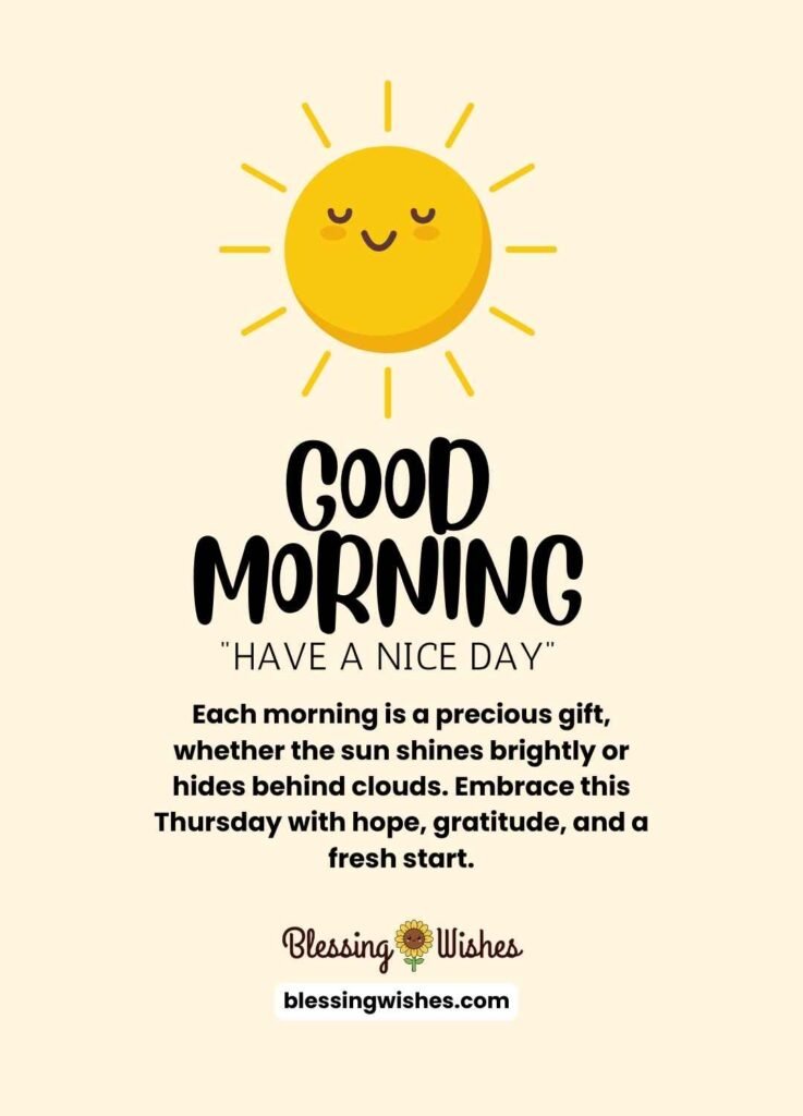 Good Morning Thursday Blessings