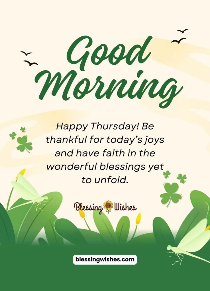 Good Morning Thursday Blessings