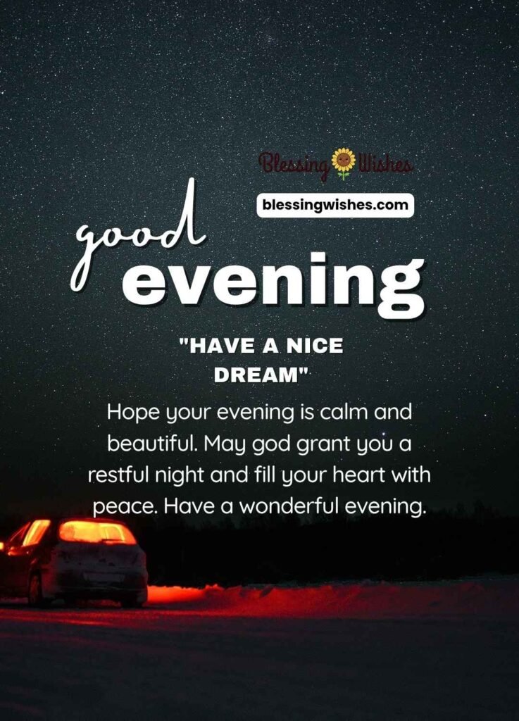 Good Evening Blessings