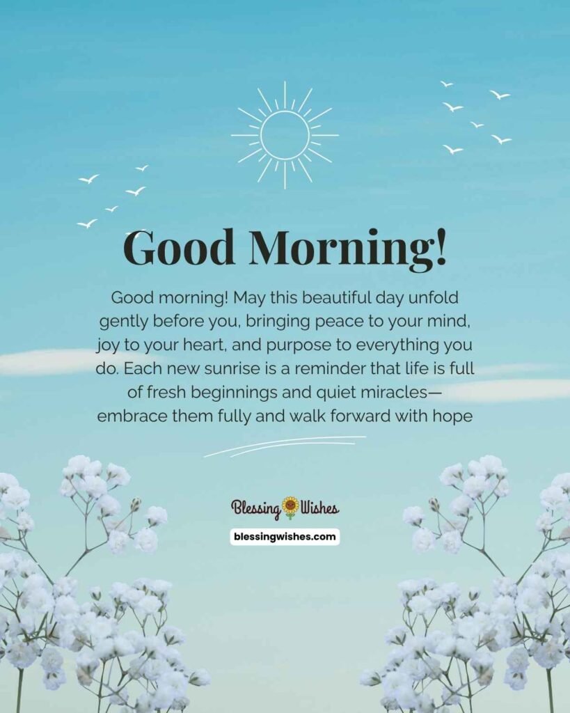 Morning Prayers and Blessings