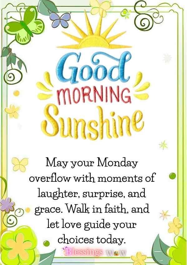 Inspirational Monday Morning Blessings