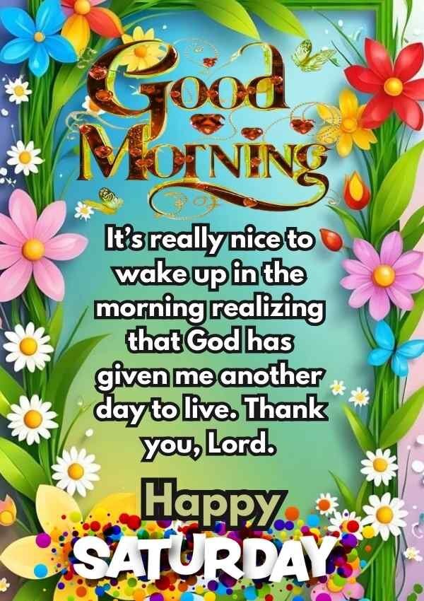 Good Morning Saturday Blessings to Start Your Weekend