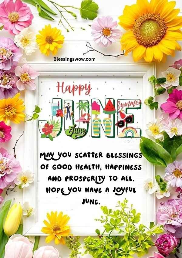 June blessings images and quotes