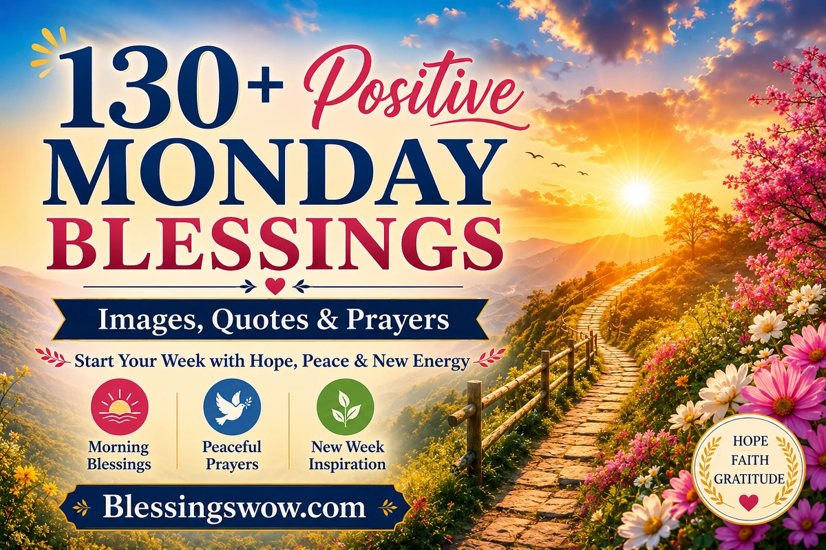 Positive Monday Blessings, Quotes and Prayers