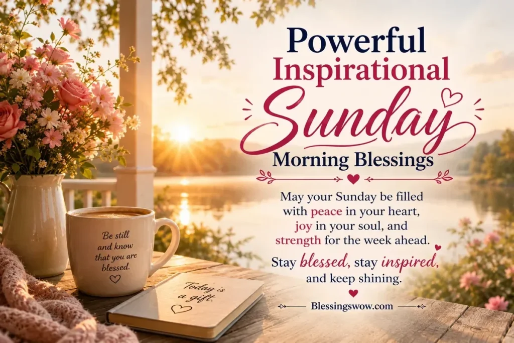 Powerful Inspirational Sunday Morning Blessings