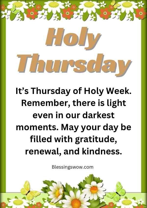 Holy Thursday images and quotes about faith, love, humility, and service