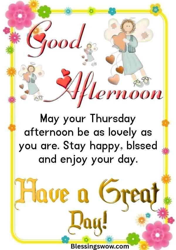 Thursday afternoon blessings, quotes, wishes and prayers