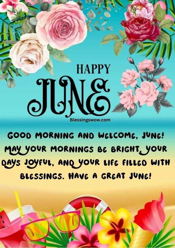 Good morning June blessings image