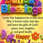 Happy Sunday blessings, wishes and prayers for a peaceful day