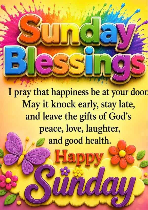 Sunday blessings images and quotes for happiness and peace