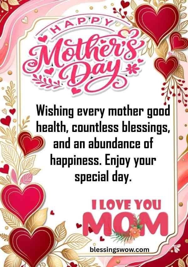 Beautiful Happy Mother's Day wishes for all moms