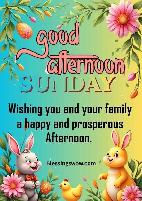 Good Afternoon Sunday Wishes