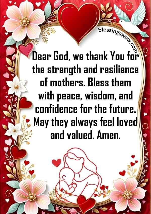 Heartfelt Mother's Day prayer and blessings for mom