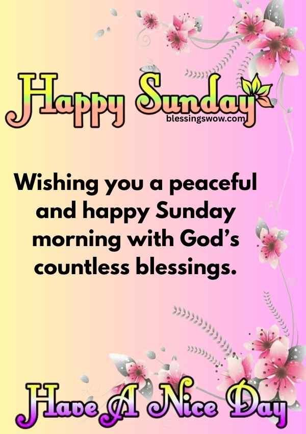 Happy Sunday Wishes for Friends