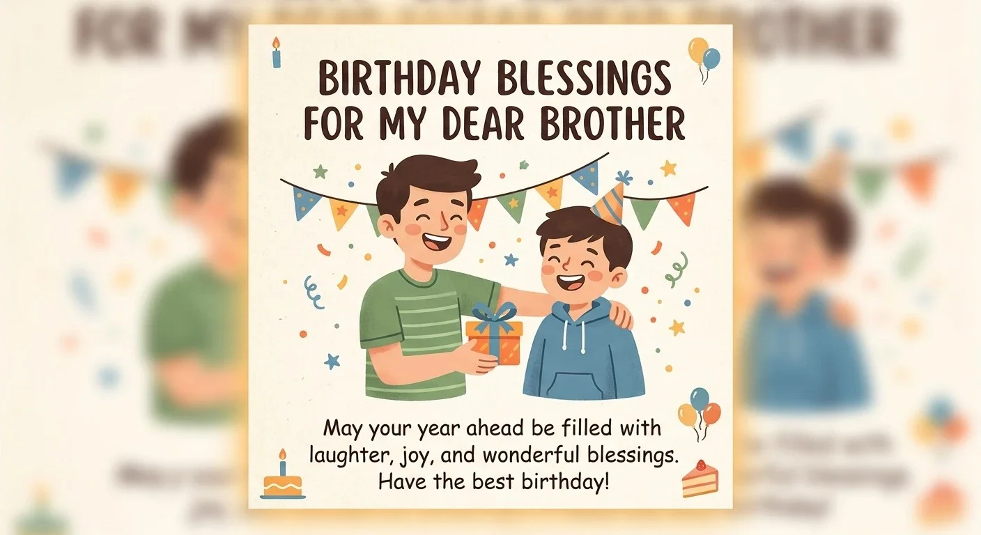 Birthday Blessings for Brother