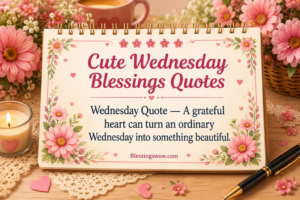 Cute Wednesday Blessings quotes