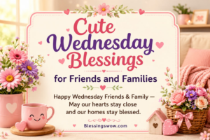 Cute Wednesday Blessings for Friends and Families