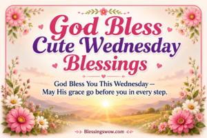 God Bless Cute Wednesday Blessings