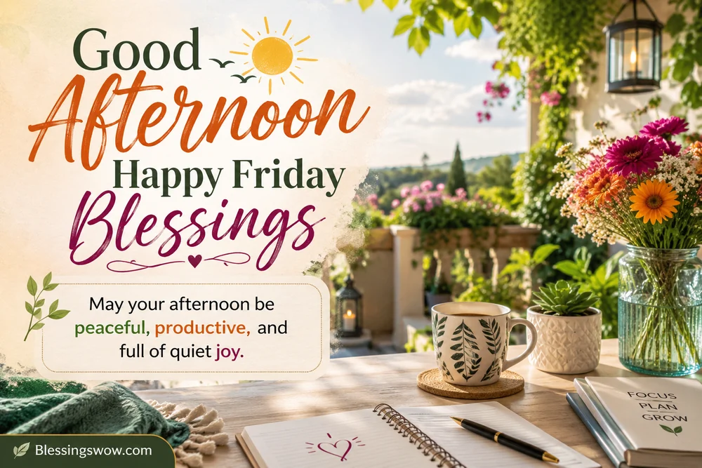 Good Afternoon Happy Friday Blessings