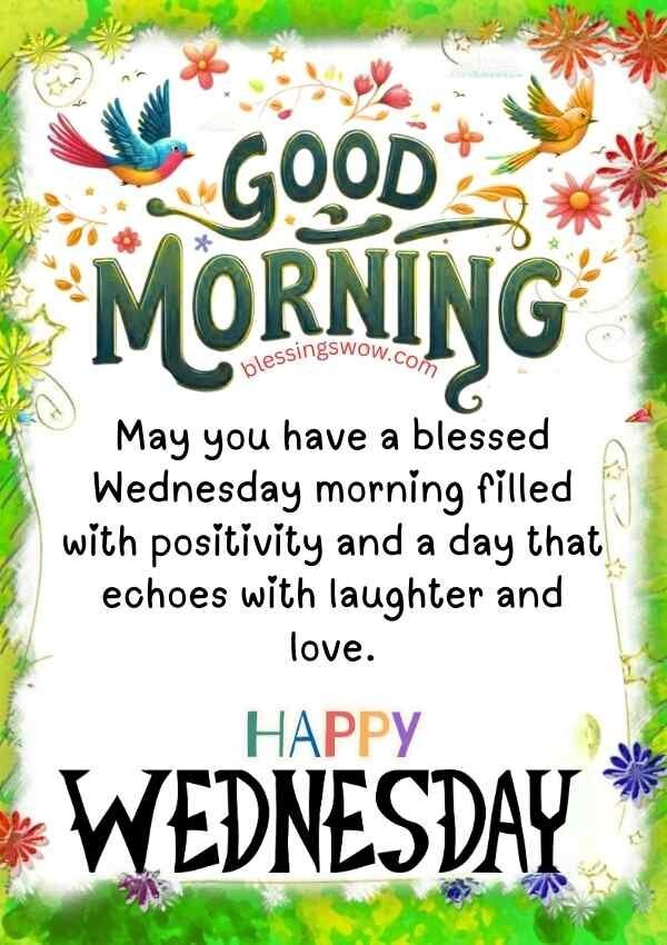 Good Morning Wednesday Blessings