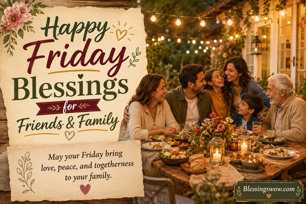 Happy Friday Blessings for Friends and Family