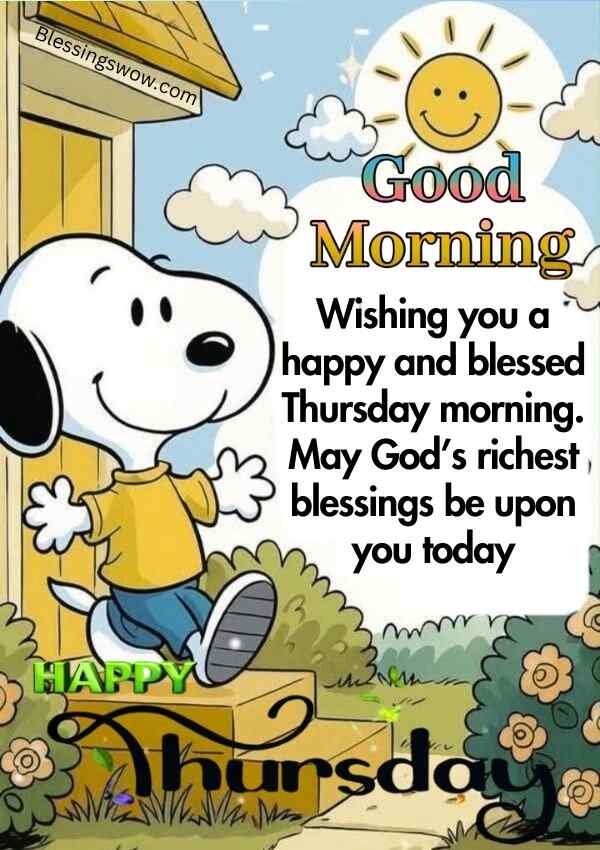 Happy and blessed Thursday morning quote and blessings
