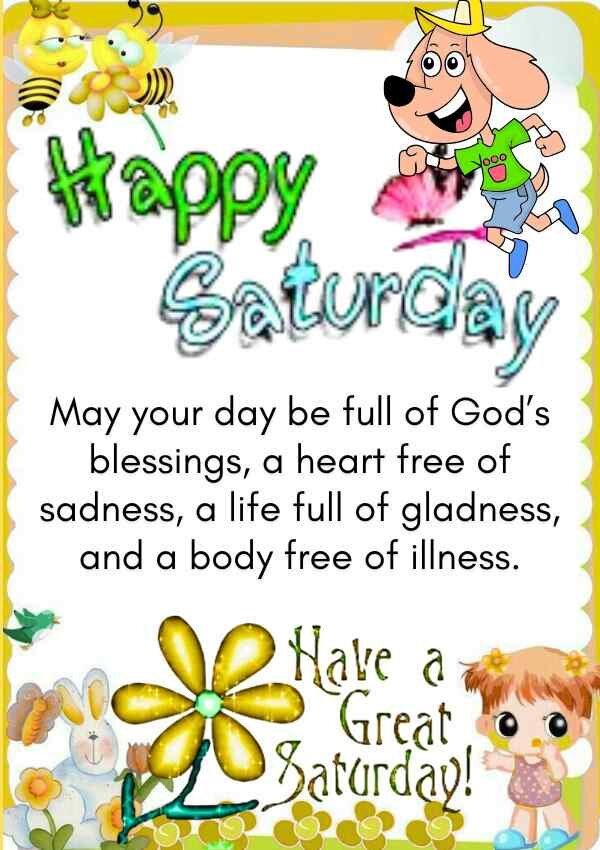 Happy Saturday Blessings for a Joyful Weekend