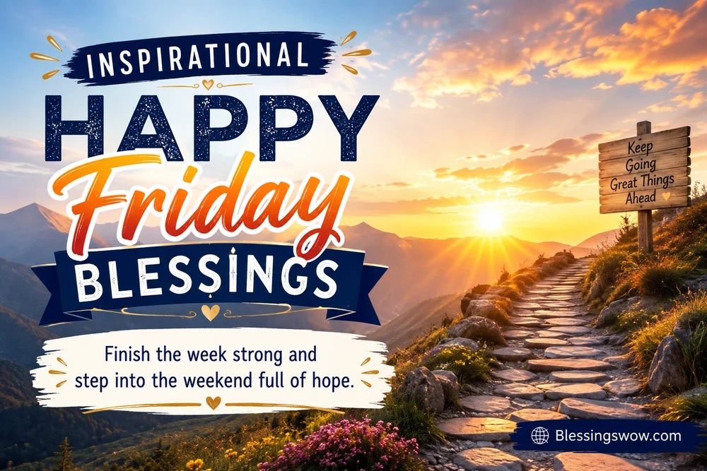Inspirational Happy Friday Blessings