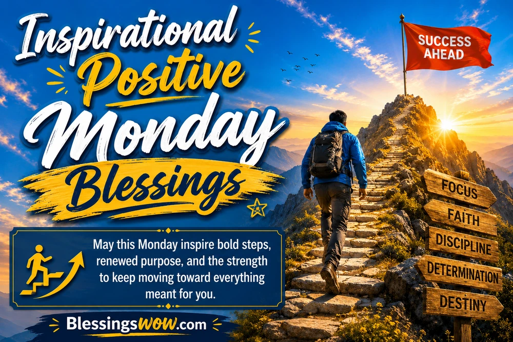 Inspirational Positive Monday Blessings