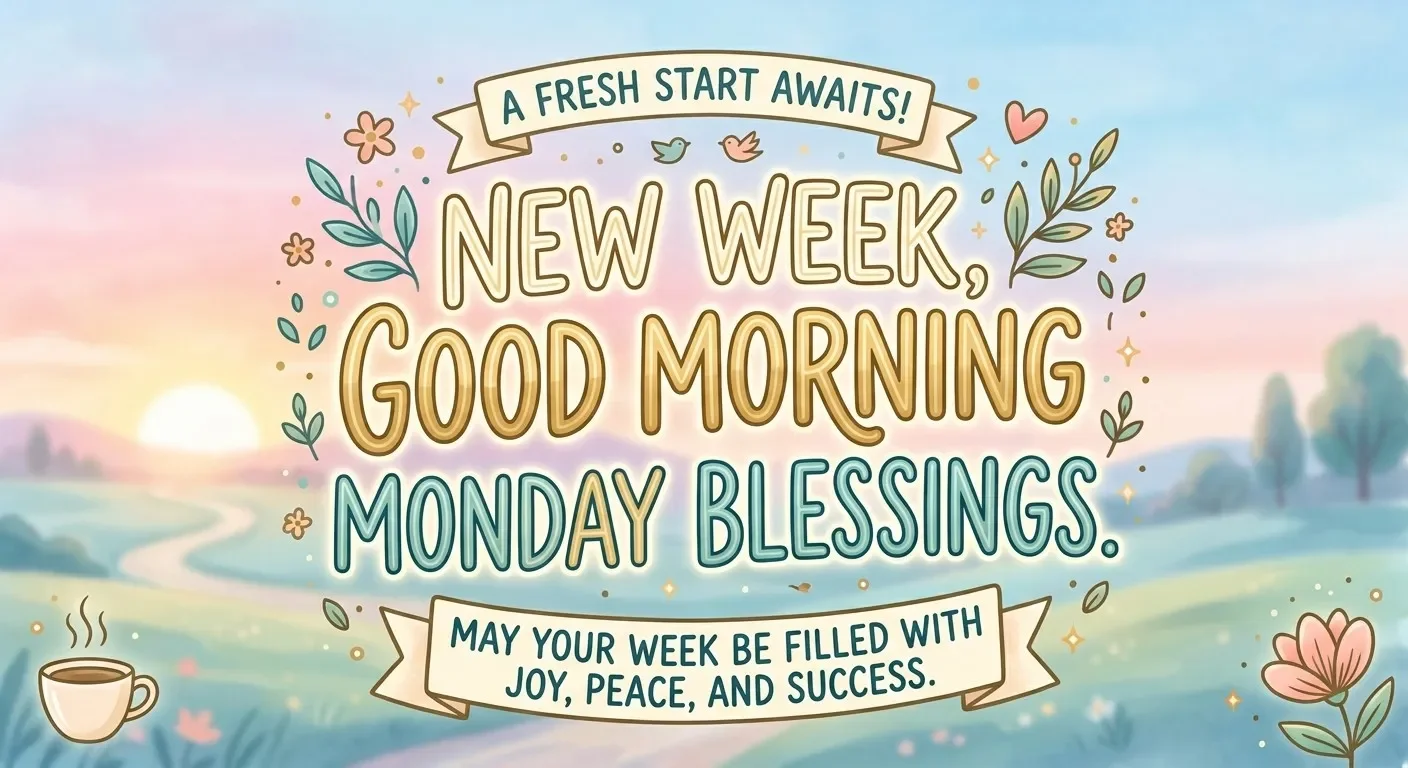 New Week Good Morning Monday Blessings