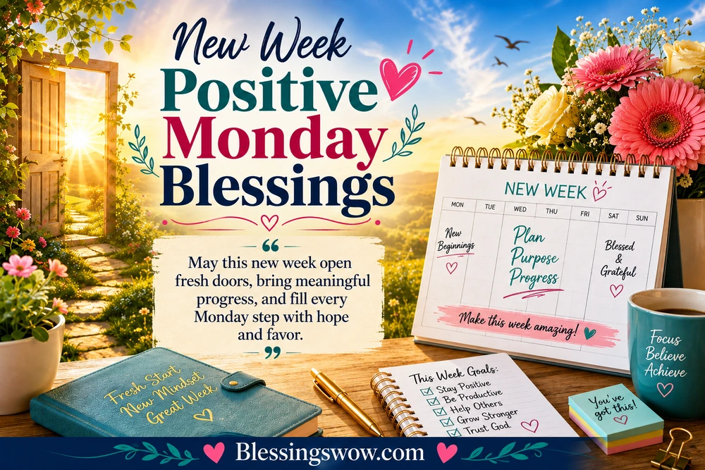 New Week Positive Monday Blessings