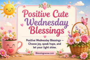 Positive Cute Wednesday Blessings