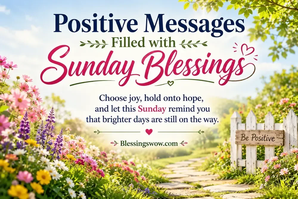 Positive Messages Filled with Sunday Blessings