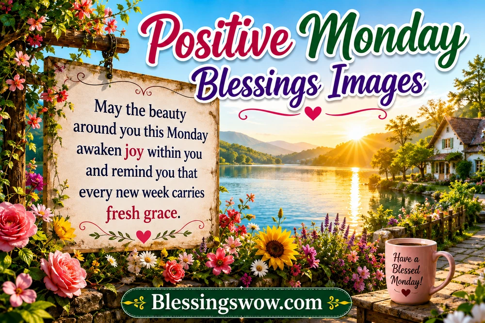 Positive Monday Blessings Images