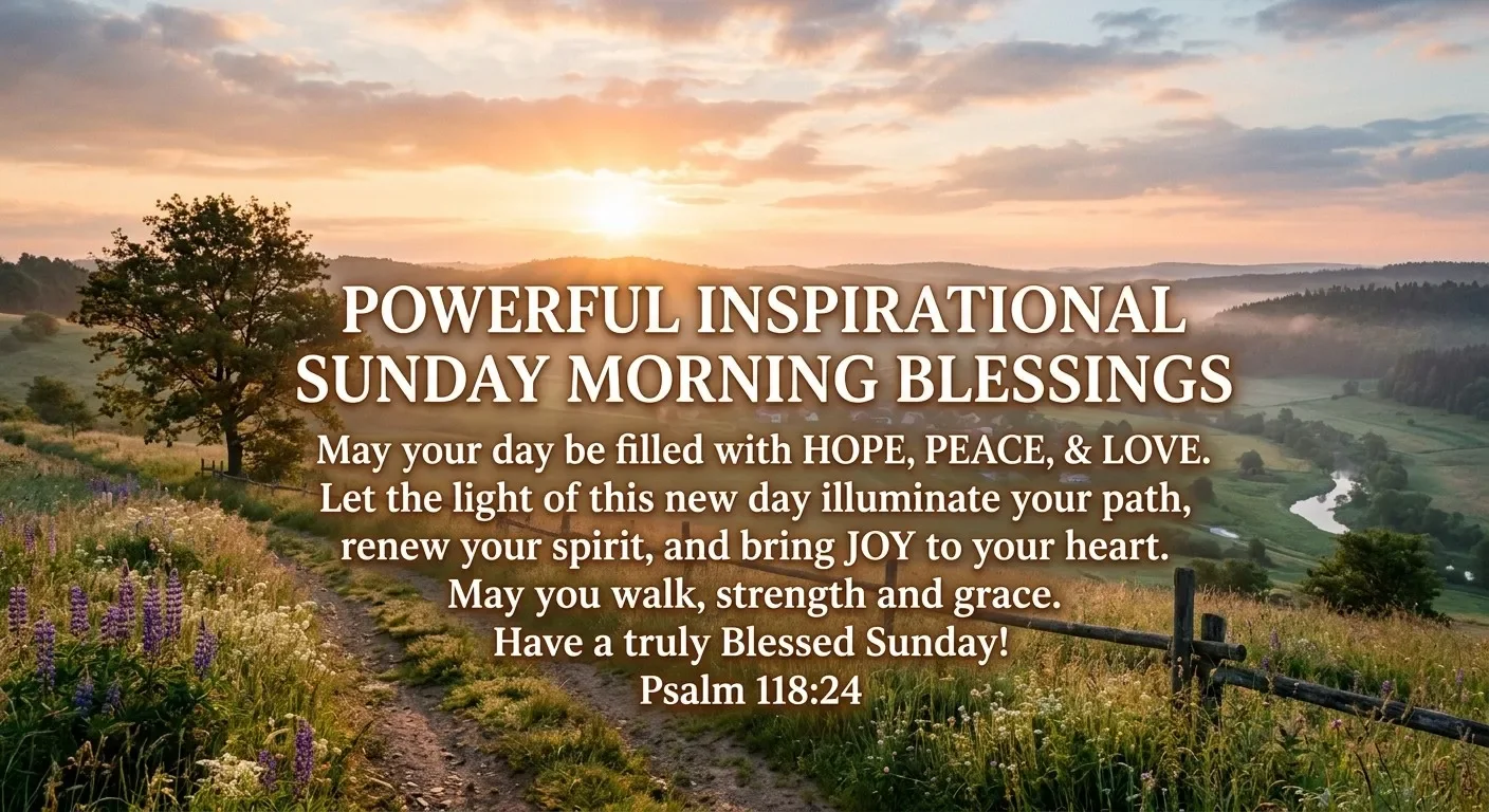 Powerful Inspirational Sunday Morning Blessings and Encouragement