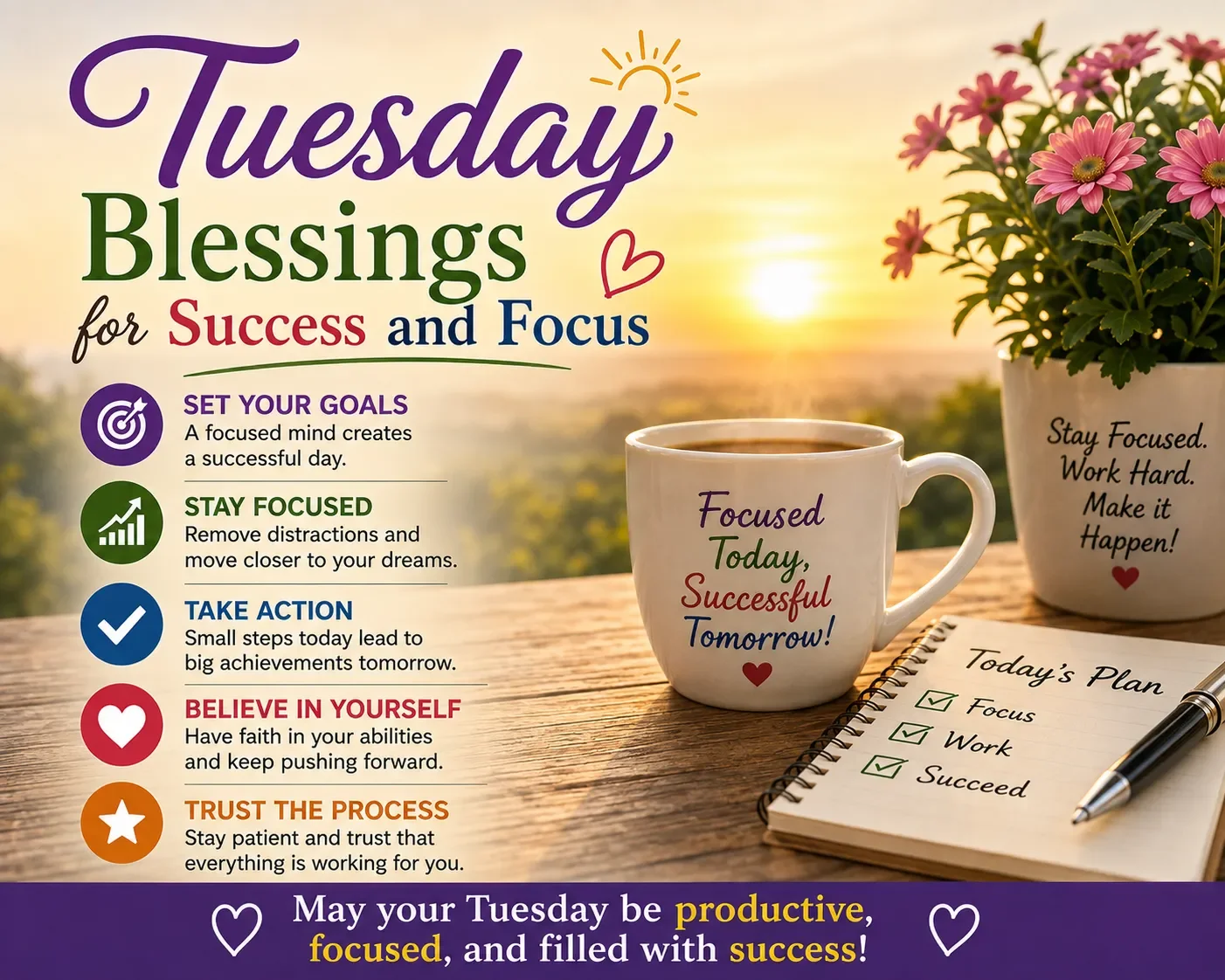 Tuesday Blessings for Success and Focus