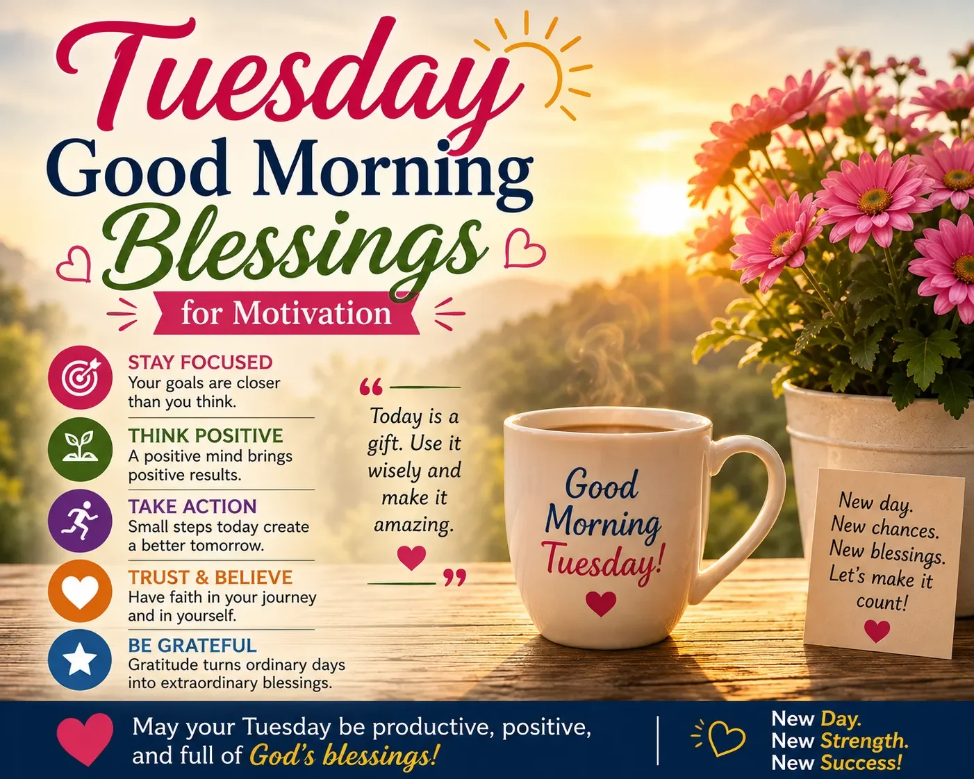 Tuesday Good Morning Blessings for Motivation
