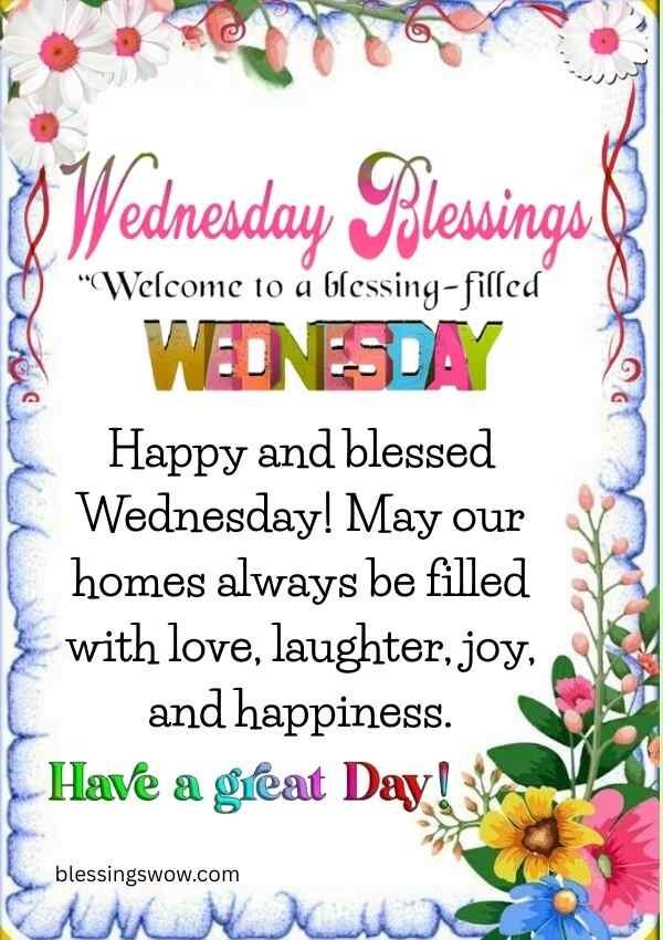 Cute Wednesday Blessings Image