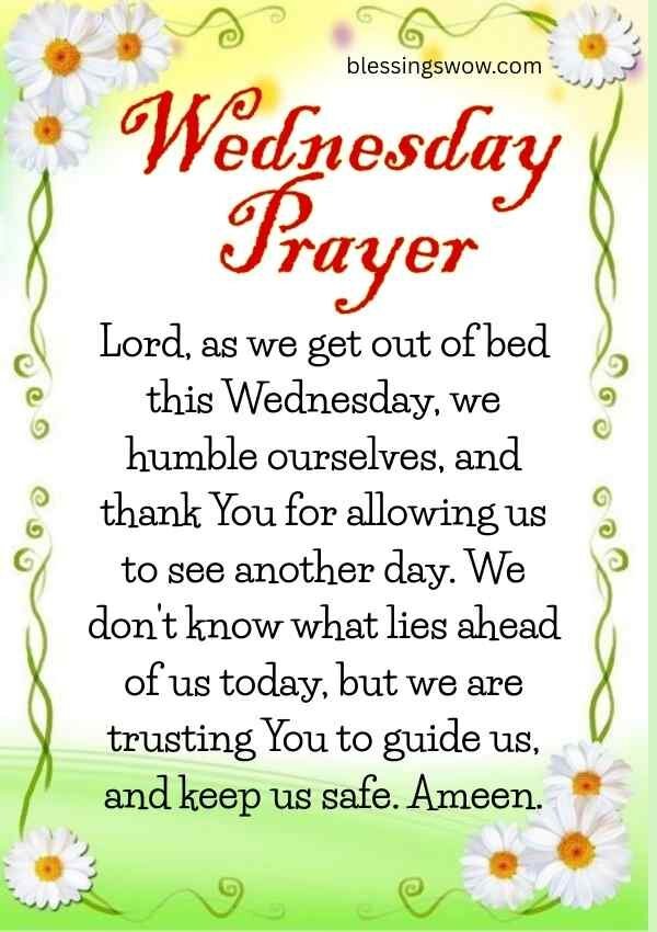 Wednesday Blessings and Prayers Image
