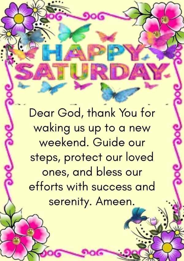 Saturday Blessings and Prayers